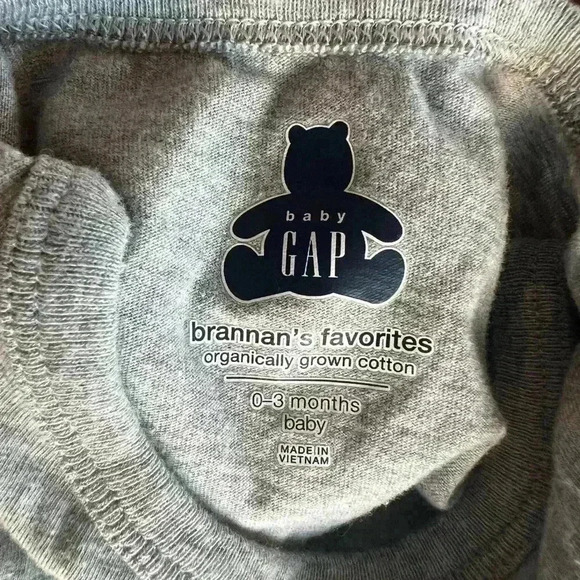 Lot of 2. Bodysuits for Boys. Garanimals and Baby GAP Grey and Blue 0-3 Months - Picture 14 of 14